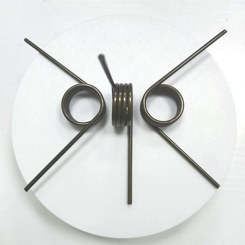 Wire diameter 2.5mm left rotation V-shaped Rotating Torsion Spring Steel Small Torsion Spring Degree Trash Can lid Hair Clip