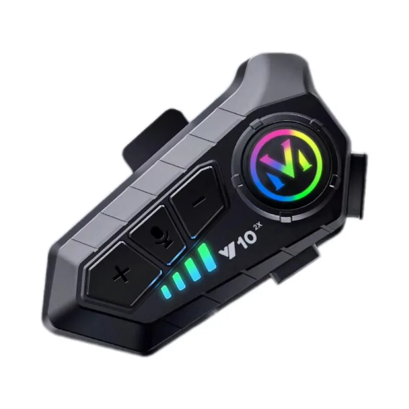 BT Intercom Headset 300M Talking Range Full Duplex 2‑Person Intercom Wireless Communication Riding Audio Spare Accessories