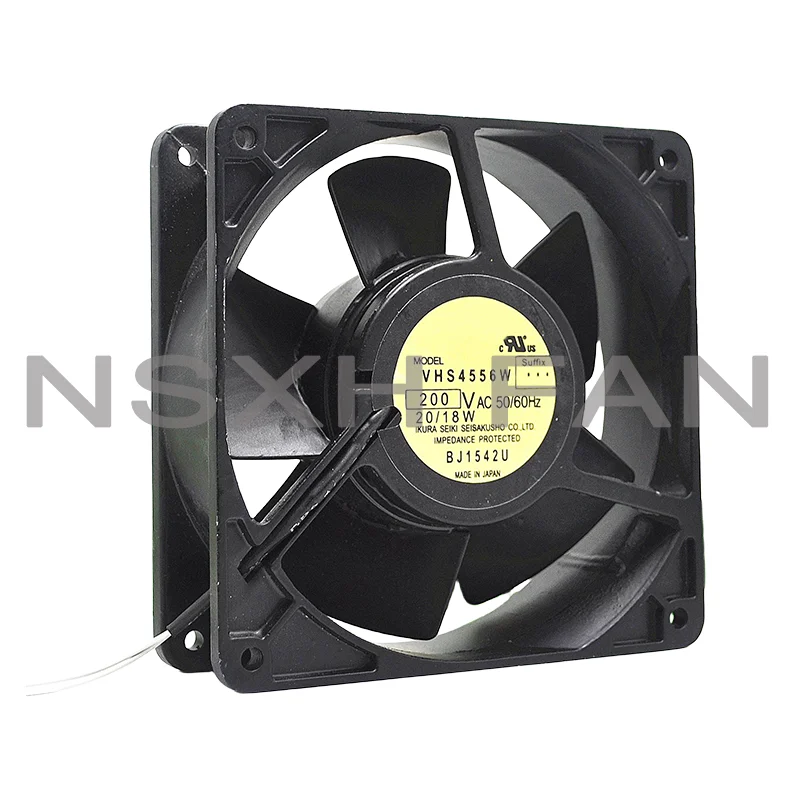 Ventilador de refrigeração do servidor, VHS4556W AC, 220V, 20 W, 18W, 120x120x38mm