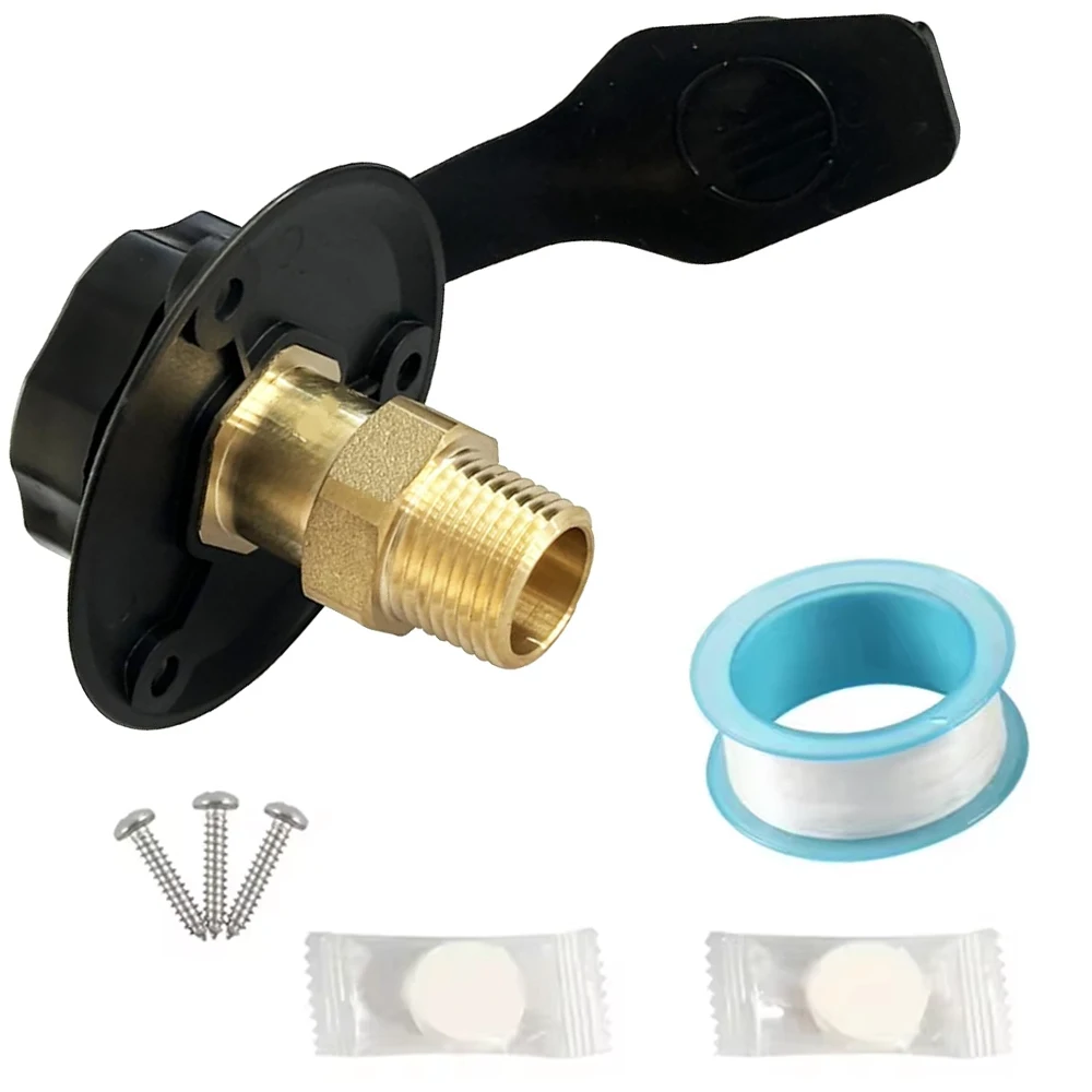 Automotive Water Inlet Check Valve kit Water Hose Fill Inlet for RV Water Fill Inlet Compatible with most RVs Marine Vehicles