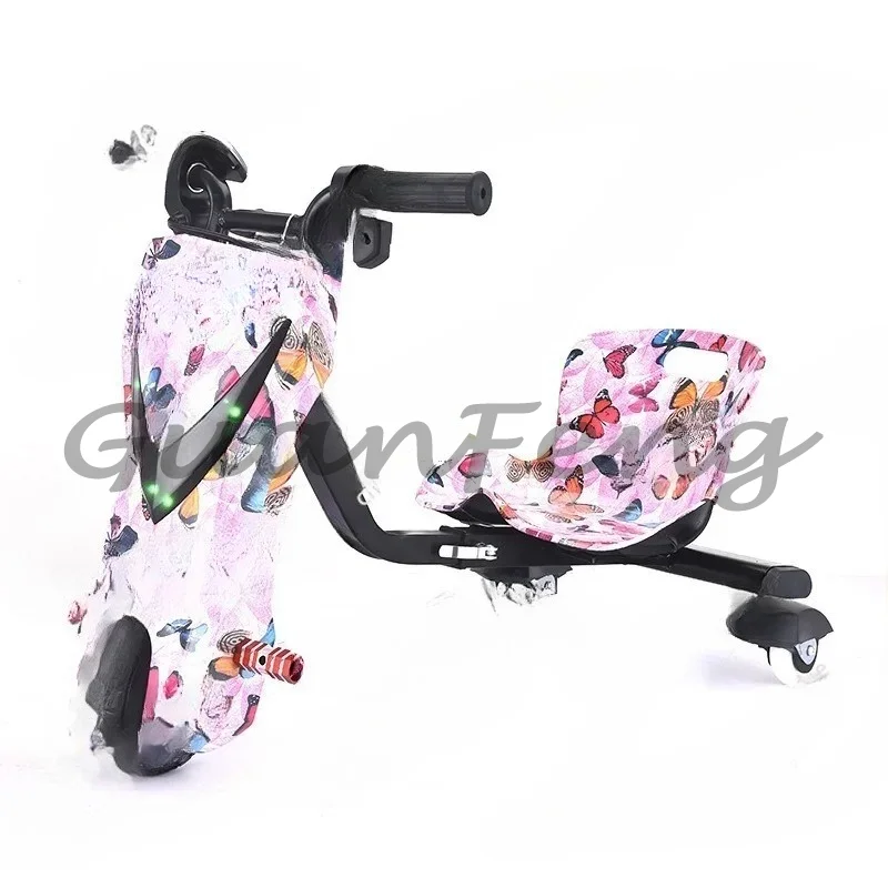 Electric Three-wheel Drift Kart 5-12 Years Old Internet Celebrity Retractable Drift Car