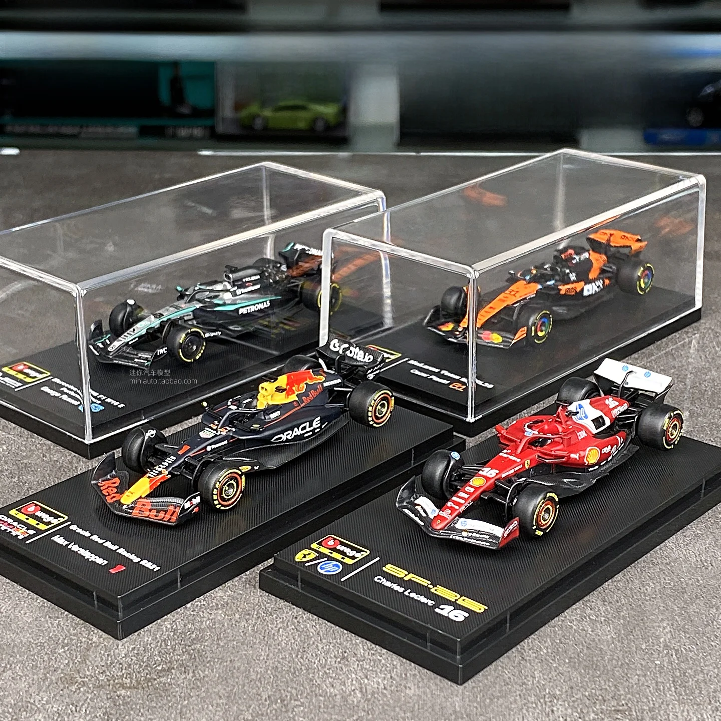 bburago-164-formula-f1-racing-car-model-2025-mercedes-mclaren-collectible-alloy-toy-vehicle-static-model