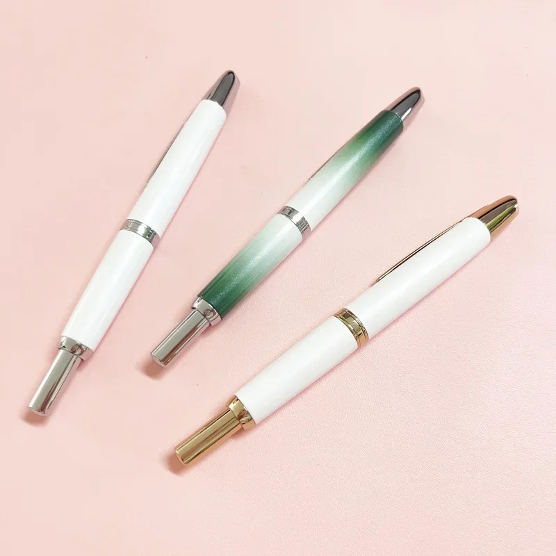 

JINHAO 10 Retractable Press Pen EF F Nib Matte Black Metal Clip Ink Converter Student Writing Gift Hot Sale