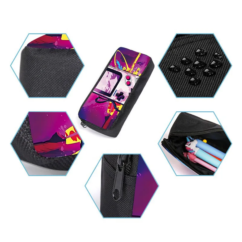 الكرتون شعبية لعبة وحدة التحكم 3D طباعة 3pcs/Set طالب الحقائب المدرسية كمبيوتر محمول Daypack حقيبة الظهر Crossbody الغداء حقيبة مقلمة #4