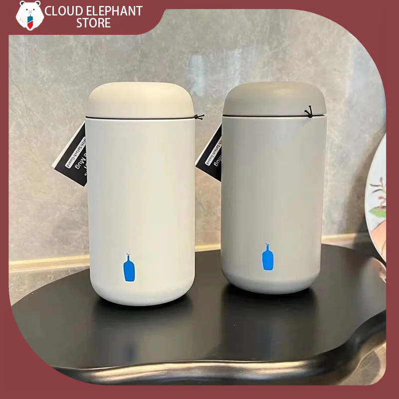 Hot Sales 350ML Blue Bottle Stainless Steel Thermos Bottle Home Portable Coffee Cup Outdoor Camping Water Glass Carter Cups Gift