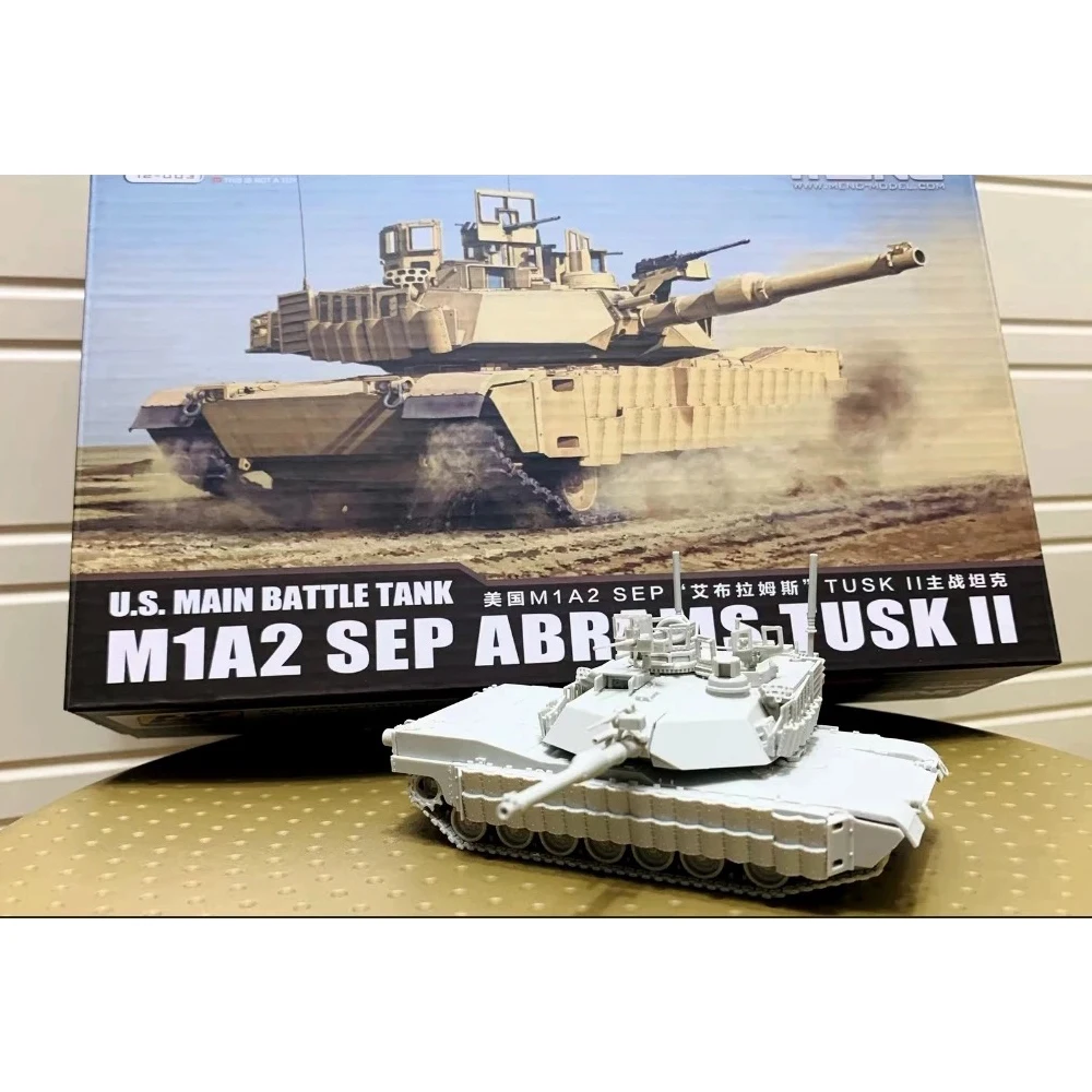 

MENG масштаб 1:72 США M1A2 SEP ABRAMS TUSK II основной боевой танк автомобиля пластиковая сборка модель комплект игрушка для хобби