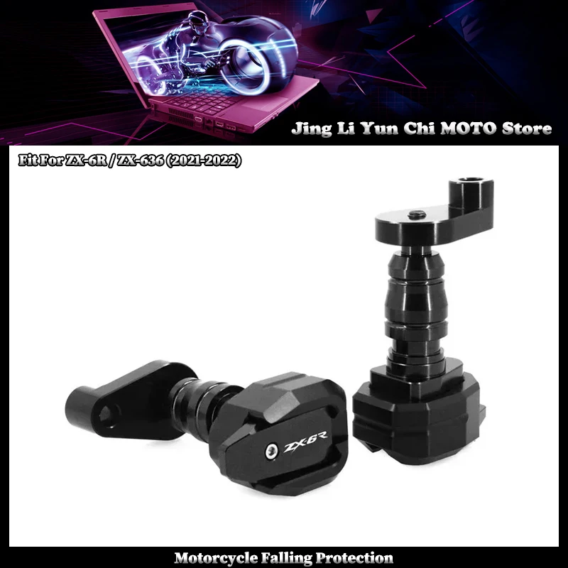 

Защитные слайдеры (краш-пады) из ЧПУ для мотоциклов KAWASAKI ZX636 ZX6R ZX-636 ZX-6R 2021-2022 ZX 636 6R