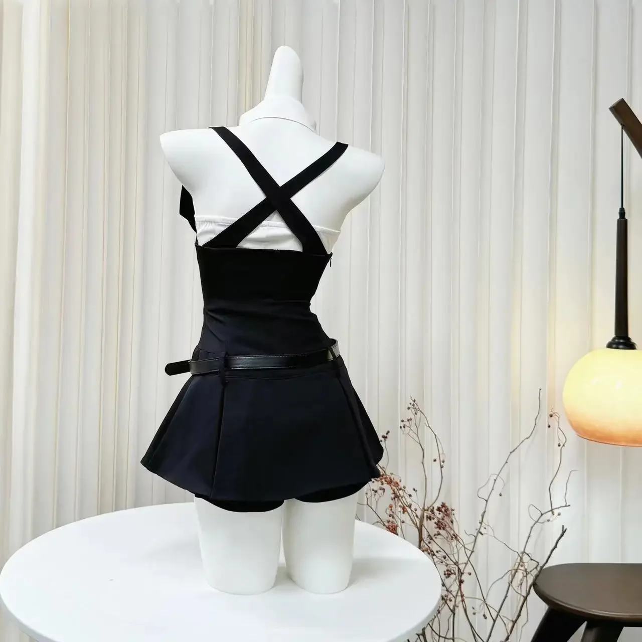 Women Vest And Waist-Cinching Overalls Outfit Sexy American Sle Two-Piece Set for Women 2025 Hot Sale