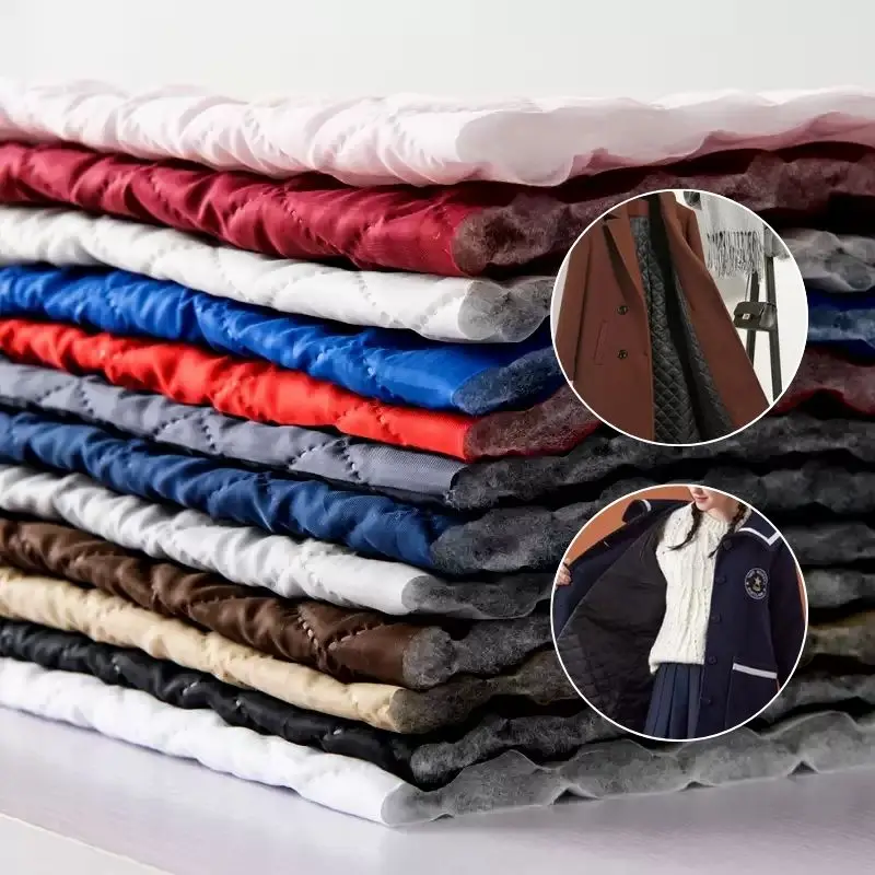 

Meetee 100/200*150cm Cotton Fabric for Garment Thicken Quilted Interlinings Down Coat Jacket Lining Cloth Cotton-padded Fabrics