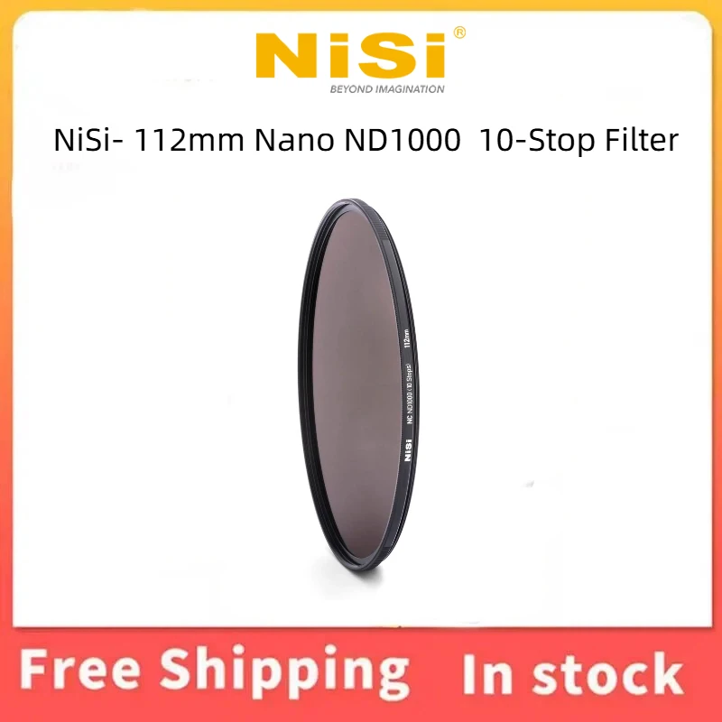 NiSi 112mm ND1000 10-Stop Neutral Density Filter for Nikon Z 14-24mm f/2.8 S, Brass Frame, IR Reduction, Nano Waterproof Coating
