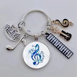 DIY 음악 교사, 음표, 음악 애호가 열쇠고리, 피아니스트 선물, 음표, 보석이 당신의 가장 좋아하는 기념품이 됩니다