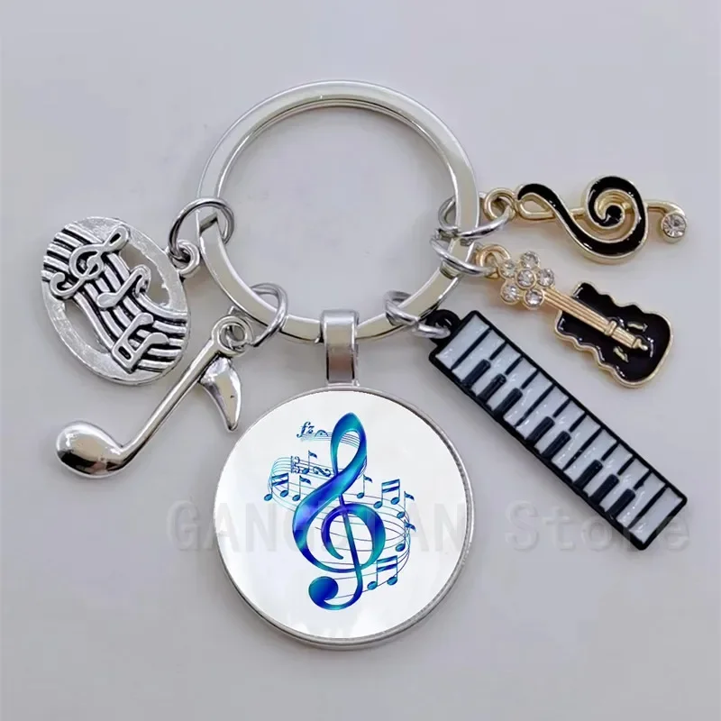 DIY music teacher, notes, music enthusiast keychains, pianist gifts, music notes, jewelry becomes your favorite souvenir