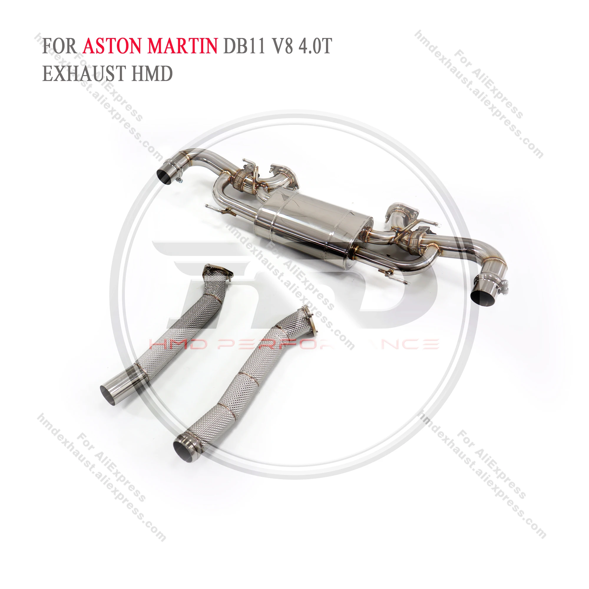 HMD Exhaust System Manifold Downpipe for Aston Martin DB11 V8 4.0T Auto Replacement Modification Electronic Valve