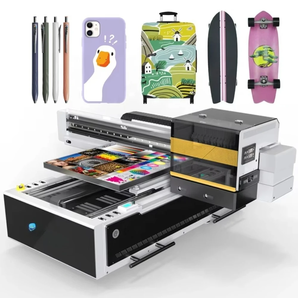 Apollo69v 6090, широкоформатный УФ-планшетный принтер A1 для цилиндрической печатной машины с мячом для гольфа Mquina De Impresin Digital