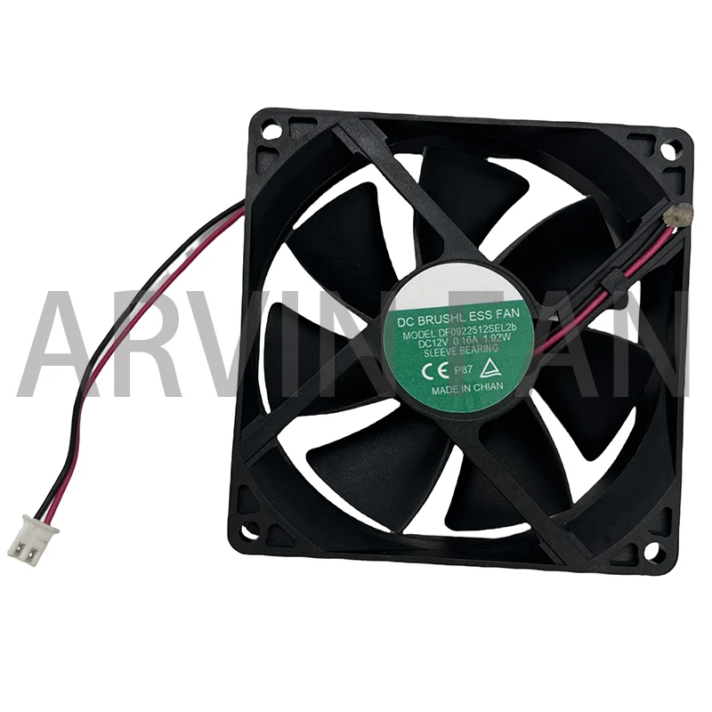 DF0922512SEL2b 12V 0.16A 1.92W Two-wire 9CM Cooling Fan