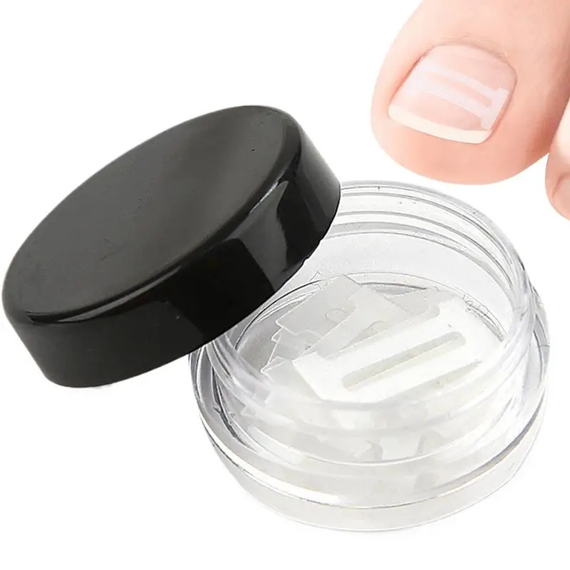 10 pçs tratamentos de unhas encravadas ferramenta de correção de unhas encravadas adesivo de remendo elástico ferramenta de correção de unhas encravadas