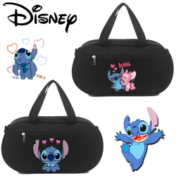 Disney Anime Lilo & Stitch torba Crossbody dla dzieci Cartoon ścieg torba sportowa na ramię dziewczynka przenośna duża pojemność przechowywania torba podróżna