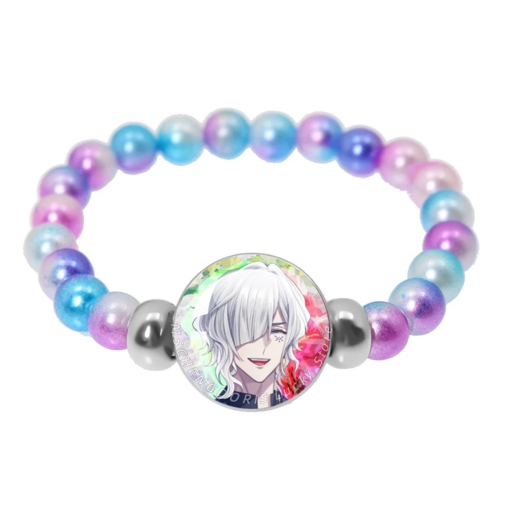 Anime 9RIP 9 R.I.P. Elastic Colorful Bead Bracelet Kouka Hibiki Minami Seiya Koharu Touka Glass Cabochon Handmade Bracelet MS046