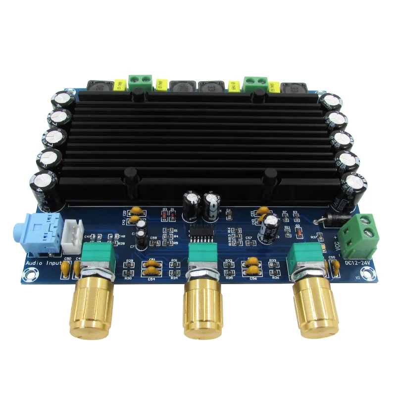 UNISIAN 150W TPA3116 Digital Audio Amplifier 2X150W 2.0 Channels TPA3116D2 Power Amplifier Board Class-D AMP With Treble Bass