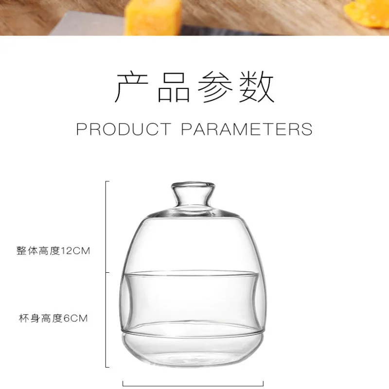 JMY - جرة محكمة الغلق من الزجاج البورسليكات العالي مع غطاء، حاوية السكر، علبة الشاي، حاوية تخزين المقهى، درجة حرارة عالية #6