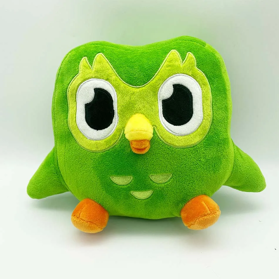 Green Duolingo Owl Plush Toy Duo Plushie Of Duo The Owl Cartoon Anime Owl Doll Soft Stuffed Animal Toy Children Birthday Gift image 5