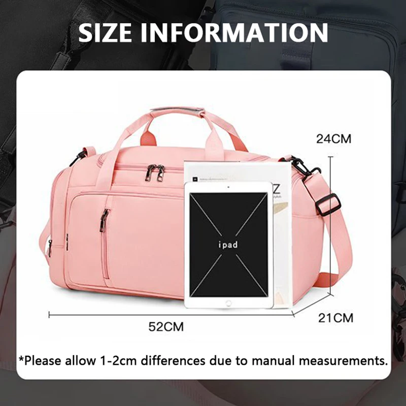 Travel Yoga Bag Leisure Fitness Pack Dry and Wet Separation Handbag Portable Crossbody Bags Women Large Capacity Sports Rucksack