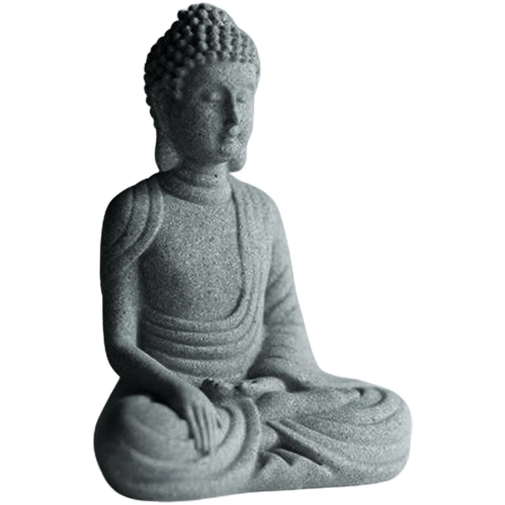 

Premium Bonsai Buddha Statue Decor Micro Landscaping Garden Layout Sandstone Zen Outdoor Garden Statues Desktop Decor