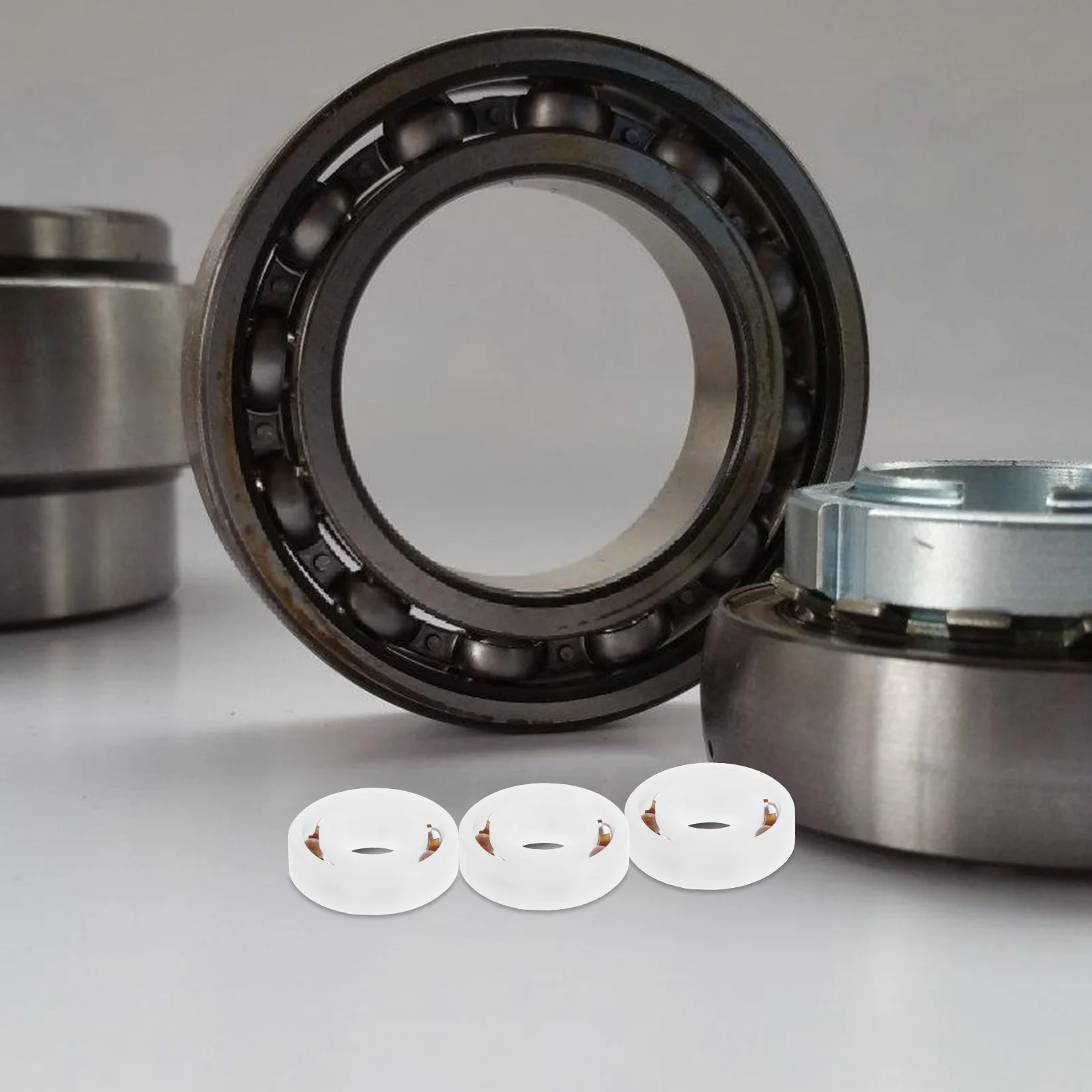 

5Pcs Plastic Deep Groove Ball Bearings Glass Balls Nylon Cage High Precision Durable Industrial Replacement Parts Kit