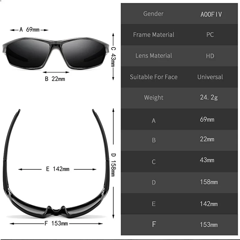 D620 Elliptical lens Polarized Sunglasses Driving sunglasses Night Vision Goggles Plastic Glasses Silicone Glasses Legs Retro