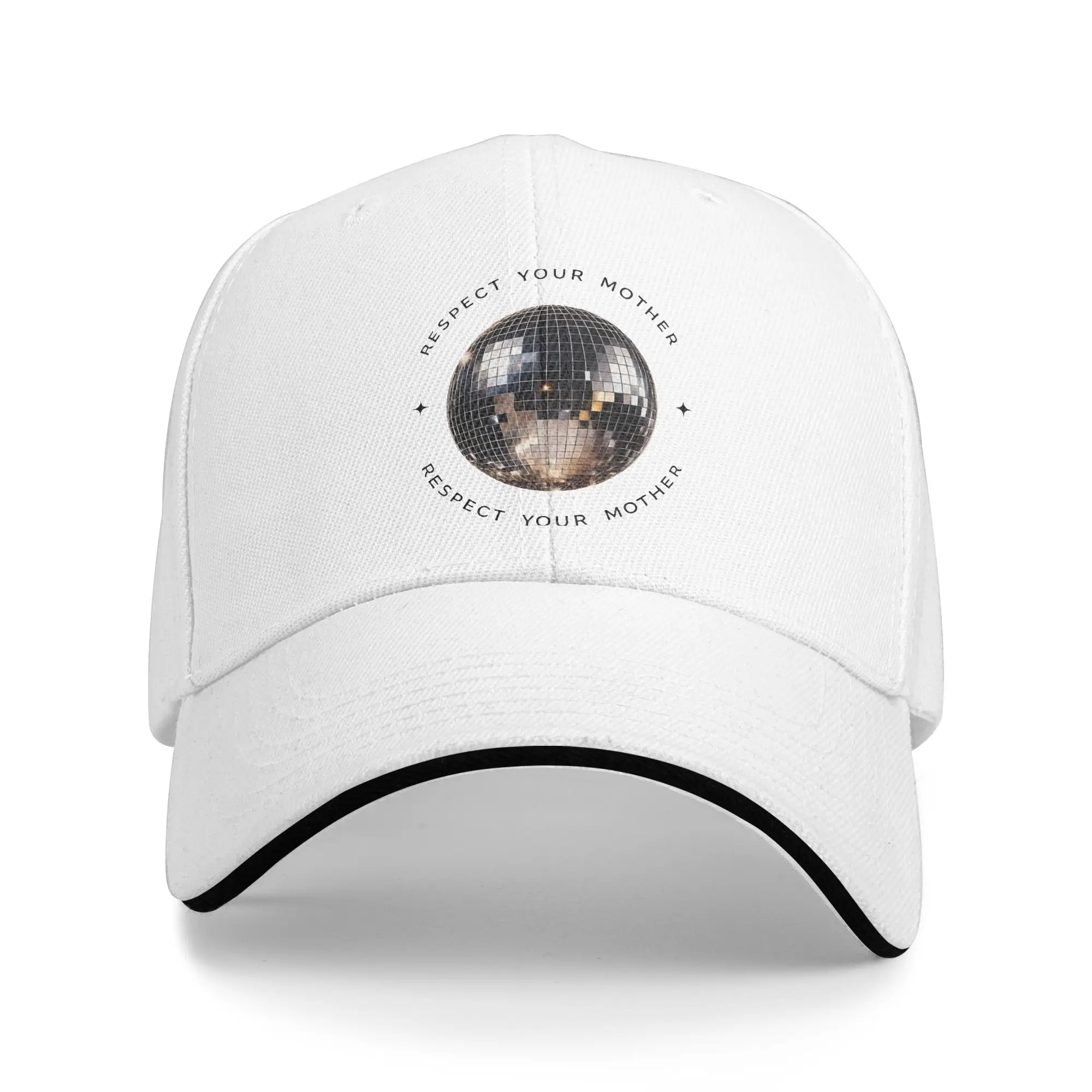 Harrys Styles Respect Your Mother Disco Ball Baseball Cap Hip Hop  Sandwich Cap for Men Women Adjustable Caps Hat Workouts