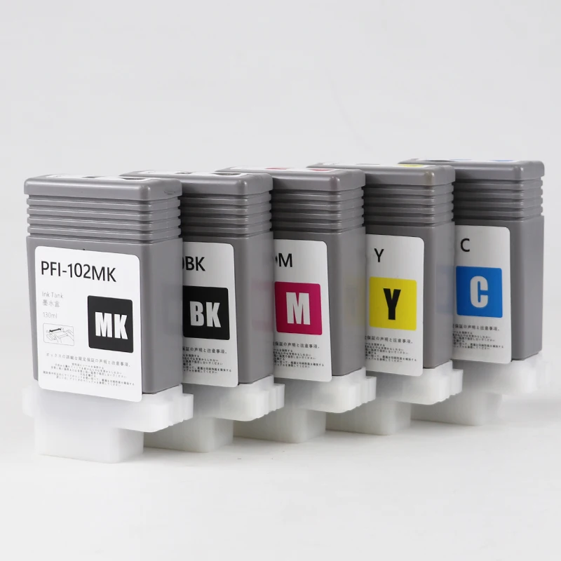 PFI-102 PFI102 Ink Cartridge Compatible for Canon IPF500 IPF510 IPF600 IPF605 IPF610 650 IPF655 700 710 720 IPF750 755 760 765
