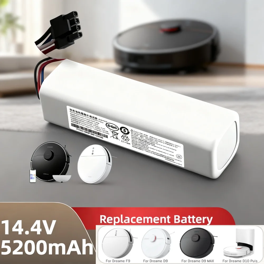 

6500Mah Battery for Xiaomi Dreame D10s L10s D9 Pro D10 L10 D10 Plus D9 Max L10 Pro P2008-4S2P-MMBK Vacuums Lithium Battery