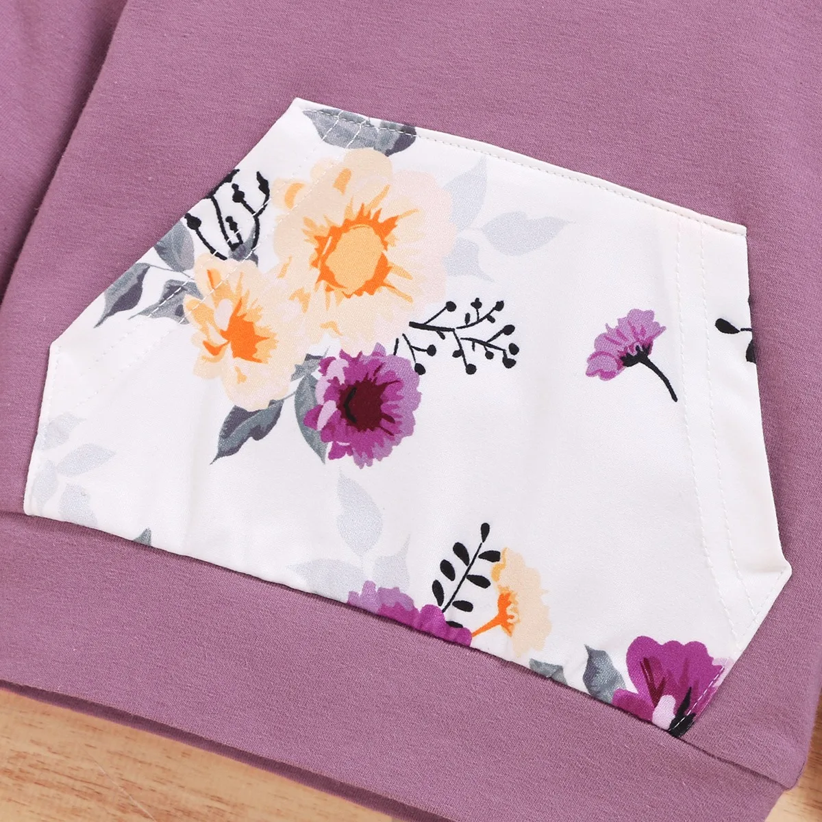 2PCS Infant Girl Clothes Set Hooded Long Sleeve Top+Floral Pants Spring&Autumn Fashion Lovely Suit for  Newborn Girl 0-18 Months