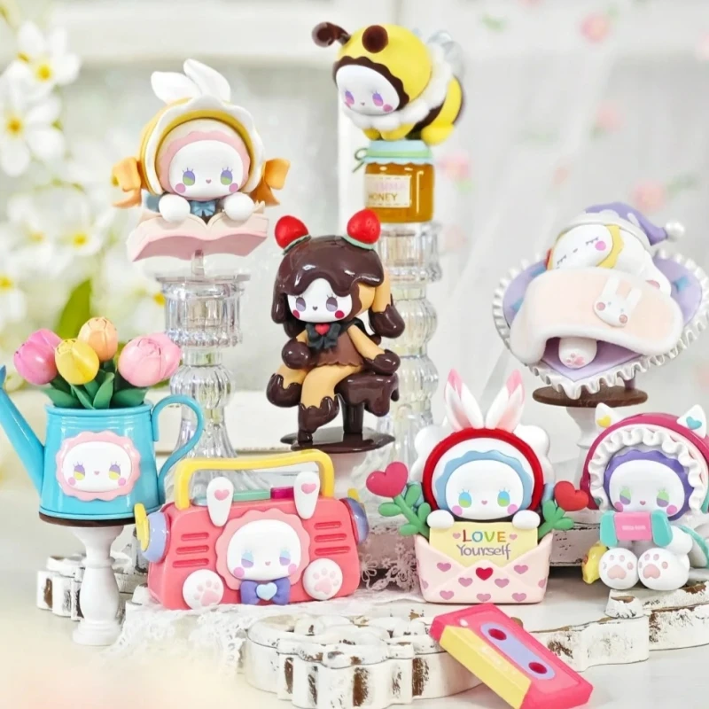 Genuine Emma Secret Forest Love Dopamine Series Blind Box Kawaii Figure Desktop Ornament Collection Model Surprise Kids Gift