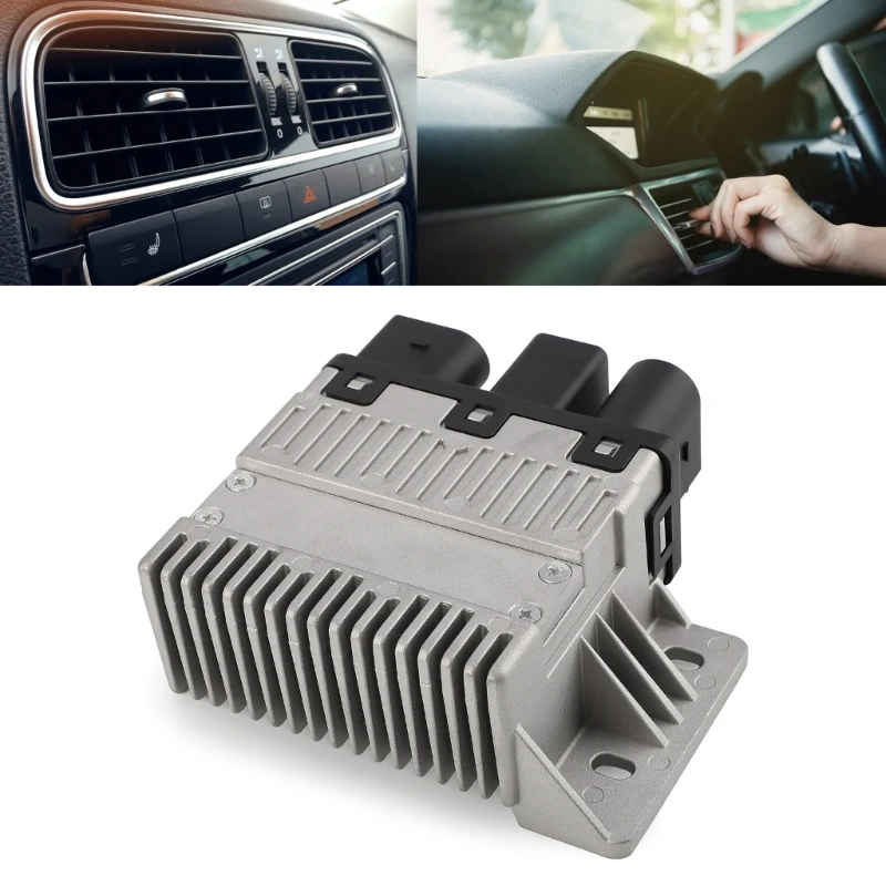 

7H0919506D Car Radiator Fan Control Unit Module, Motor Metal Radiator Cooling Fan Control Module for T5 2003-2010