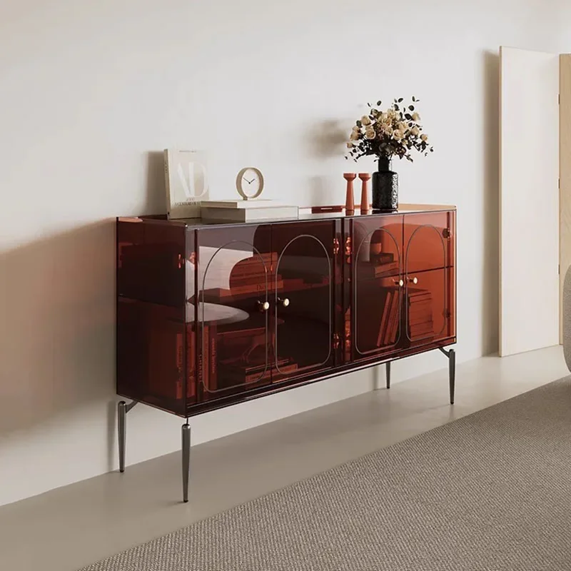 Simple Trendy Living Room Cabinets Minimalist Acrylic Advanced Sense Display Cabinet Transparent Modern Vitrine Home Furniture