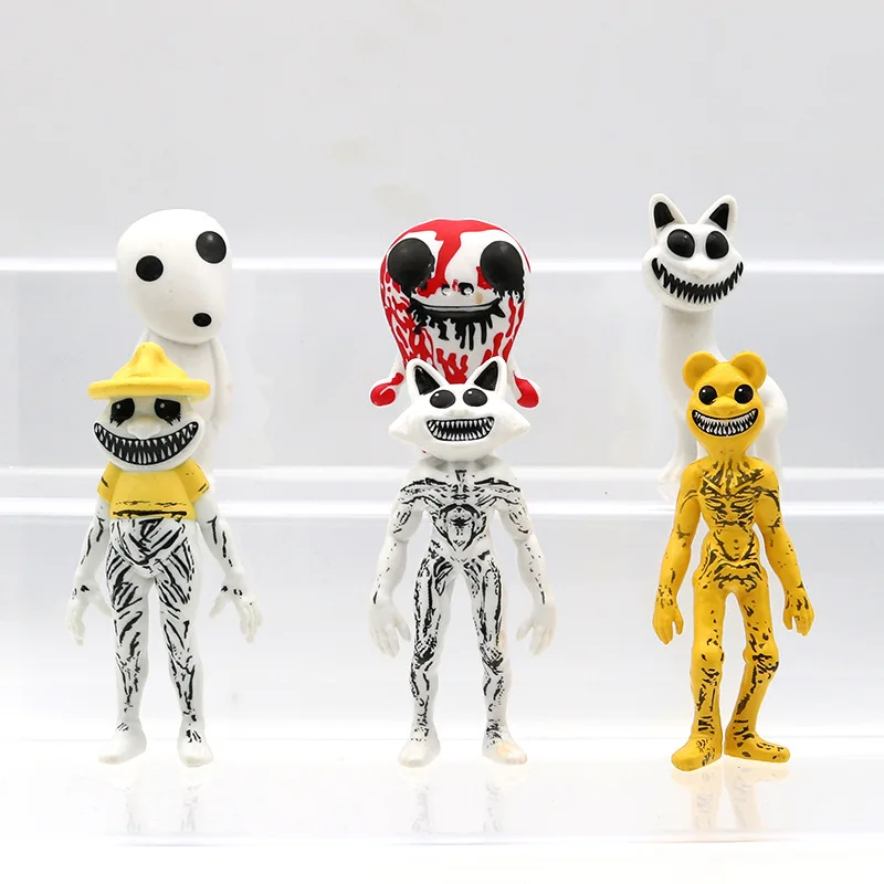 

6-8PCS/set Zoonomaly Action Figures Set PVC Horror Guard Cat Koala Monster Game Anime Figuras Desktop Decor Models Toys
