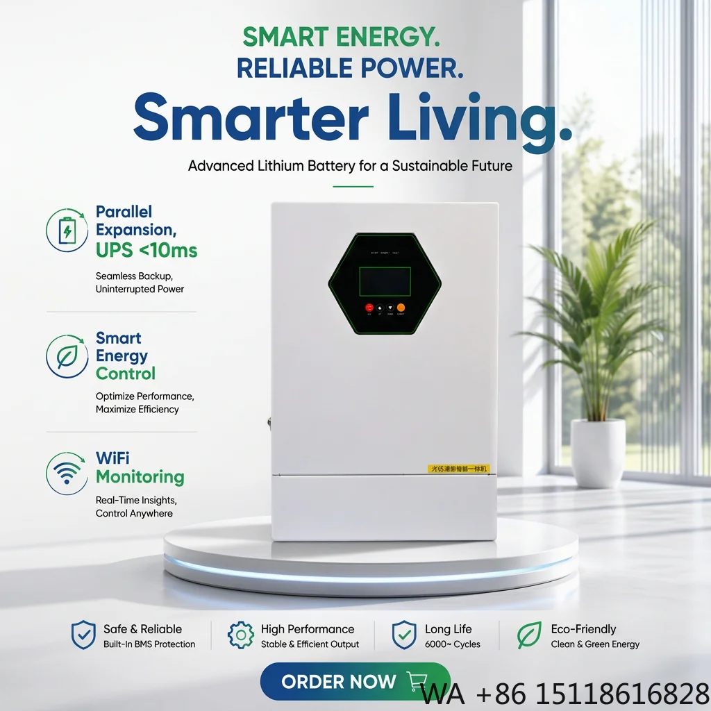 TKD TKD66-6.2KW Pure Sine Wave OEM/ODM 220V On-Grid Off-Grid All-in-One Inverter Charger 6.2KW Hybrid Solar Inverter for Home