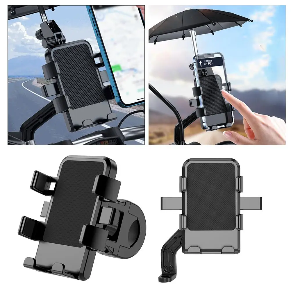 Bicycle Mobile Phone Holder Electric Vehicle/motorcycle Mobile With Phone Sun Protect To And Holder Rain Riding Against Umb K0F7