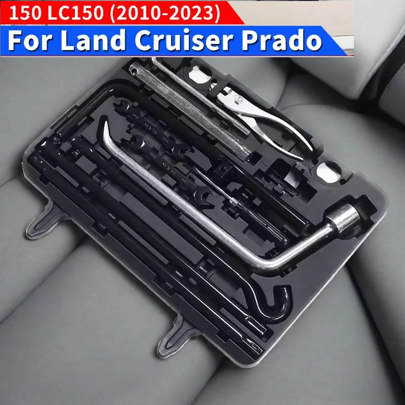 

For 2010-2023 Toyota Land Cruiser Prado 150 Tailgate Trunk Emergency Toolbox LC150 Interior Upgraded Accessories Modification