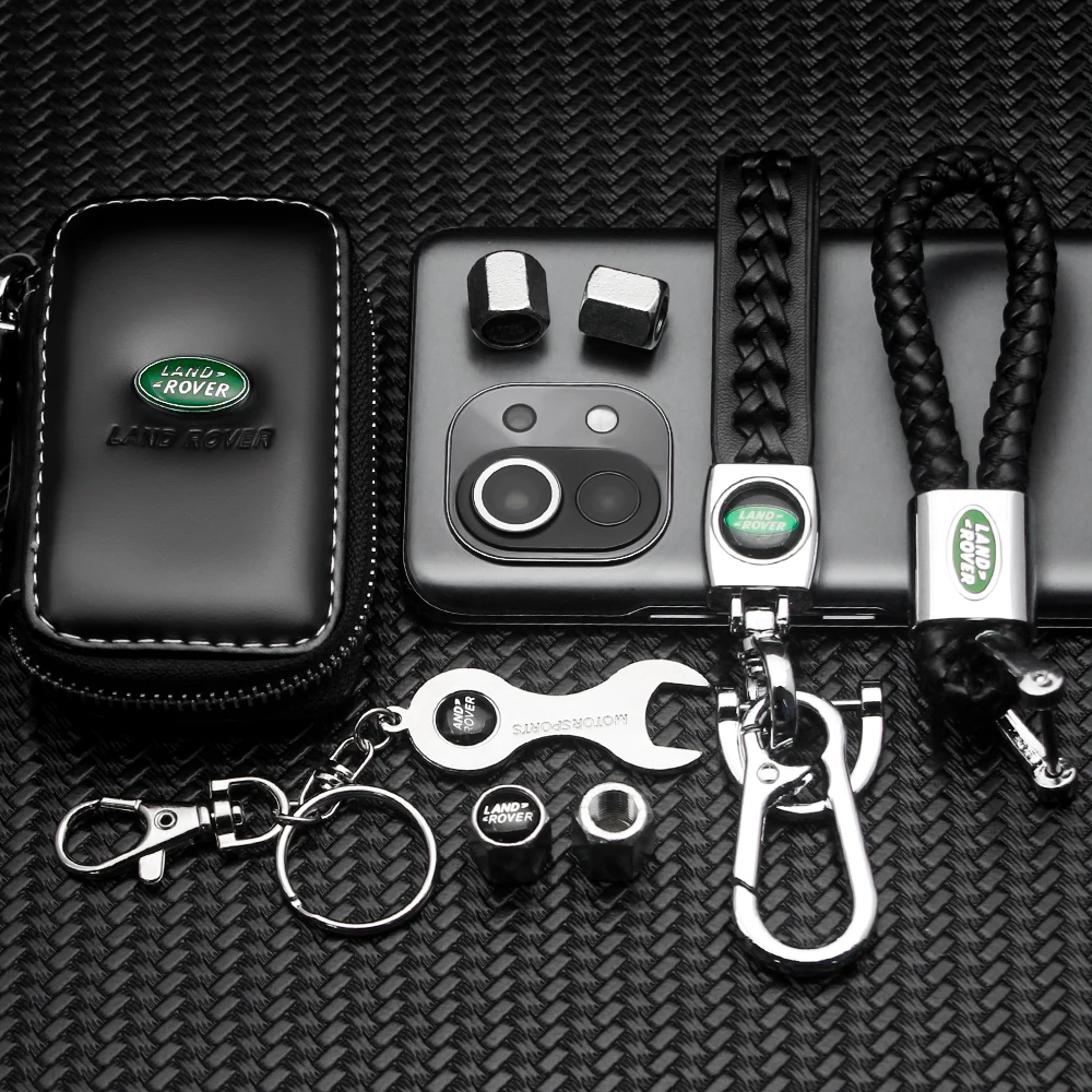 Accesorios de decoración para coche, llavero con emblema de Metal, llavero para Land Rover Freelander Discovery 2 Range Rover Velar Sport