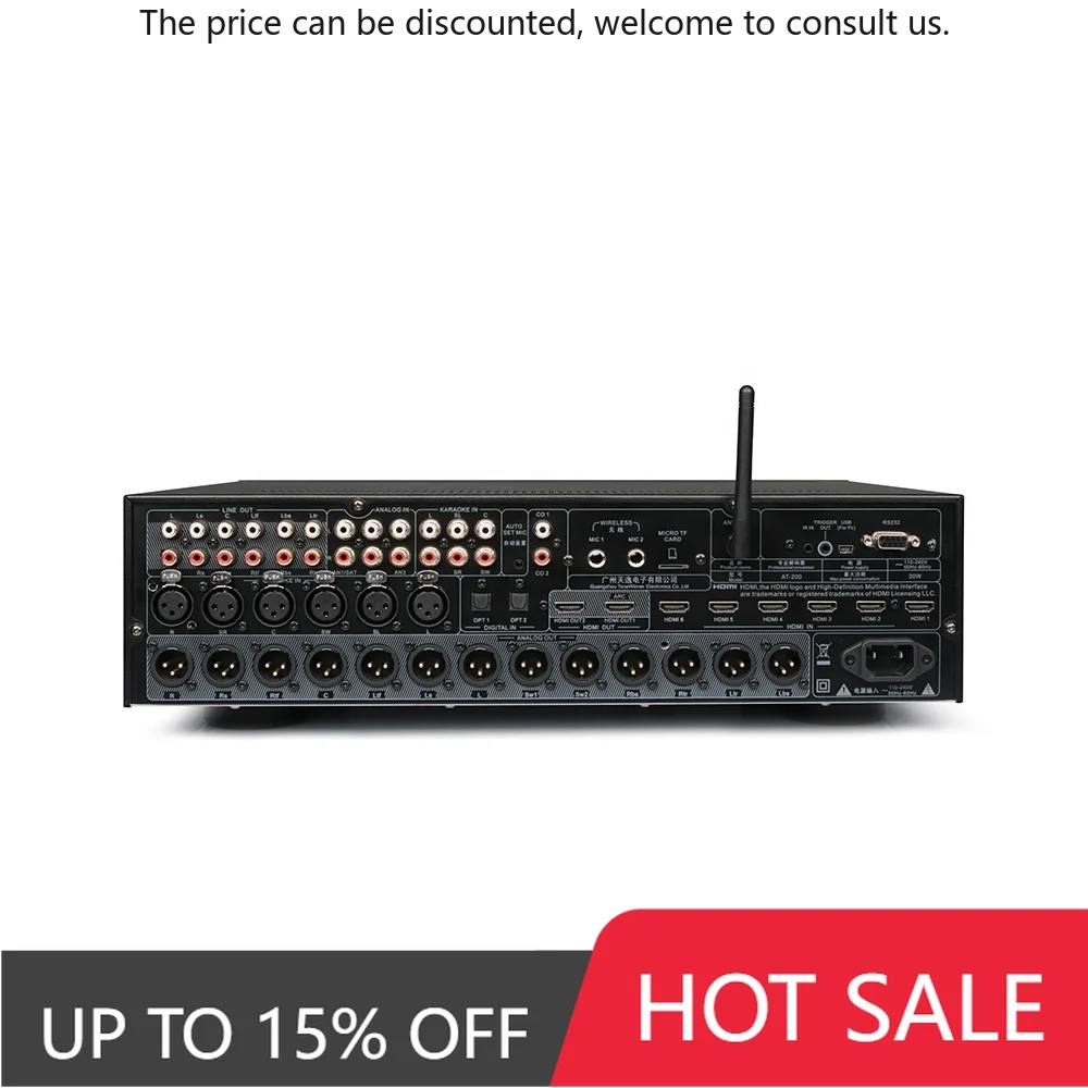 

Tonewinner Professional Power Pre Amplifier Karaoke 9.1.6 Channel Dolby Atmos Sound Equipment/amplifiers/speaker