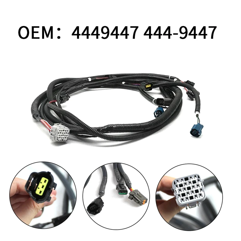 

1 PCS Excavator Hydraulic Pump Wiring Harness Black 4449447 444-9447 For Hitachi ZX200-1 ZX240-1