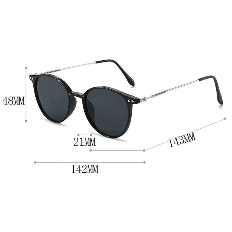 Neue runde Vintage Sonnenbrille Damen Luxusmarke Designer Sonnenbrille für Damen Sonnenbrille uv400