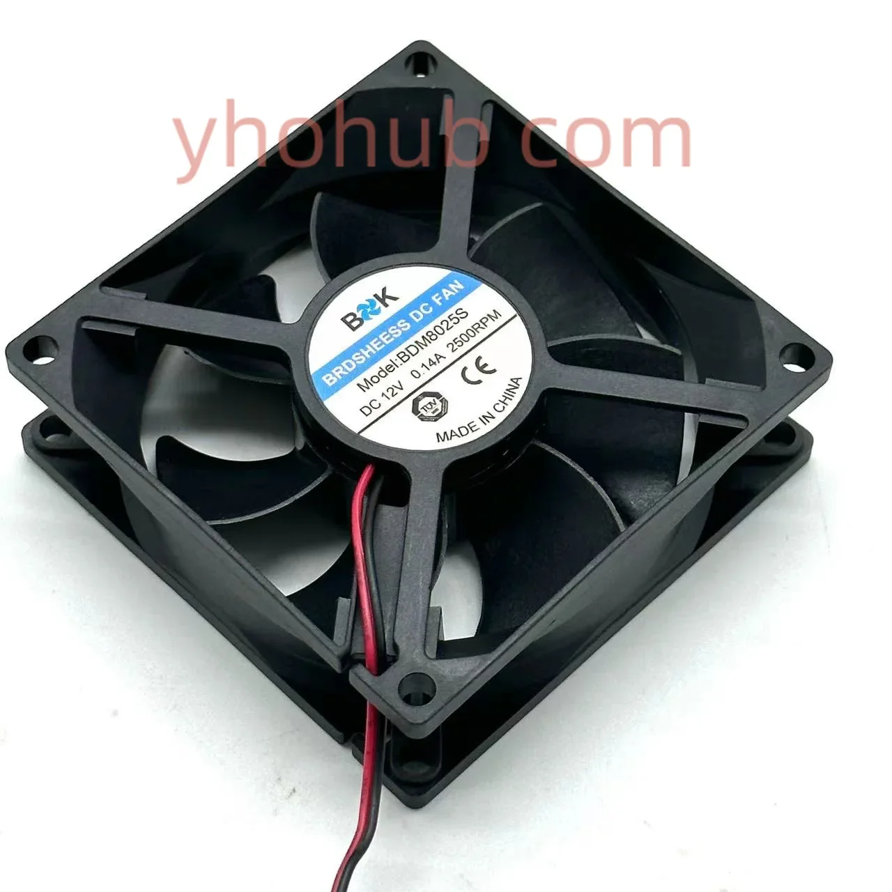 

BRUSHLESS BDM8025S Server Cooling Fan DC 12V 0.14A 80x80x25mm 2-Wire