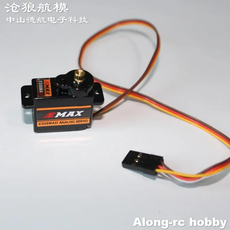 4 pz EMAX ES08MAII 9g 12g Mini Metal Gear Servo Analogico per RC Hobby Auto Barca Elicottero Aereo RC Robot di Ricambio Modello FAI DA TE Parte