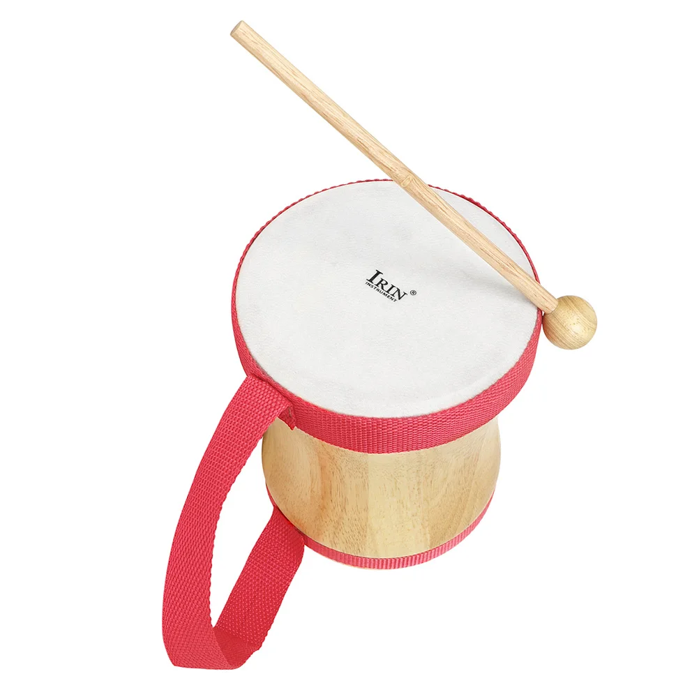 

Drum Hand Percussion Instruments Kids Children Music Toy Wooden Drums Teens Adults Rhythm Instrument Durable Clear