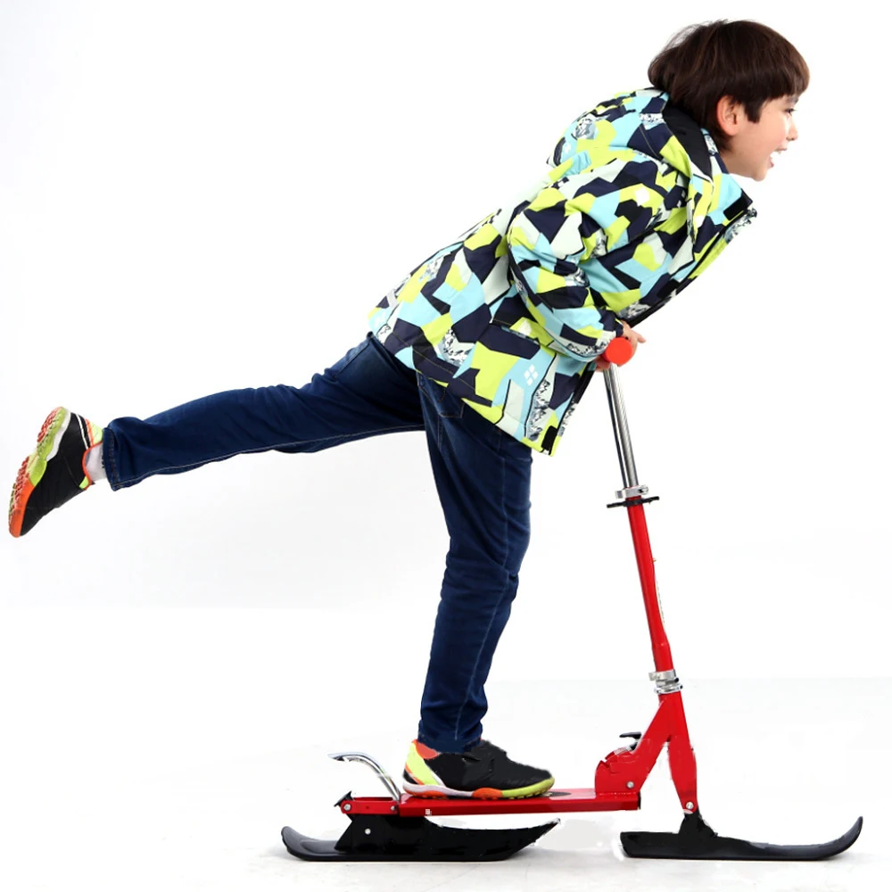 New Ski Cart Children's Ski Cart Ice/snow Dual-use Vehicle Suitable For Both Land And Snow With Wheels And Skateboards