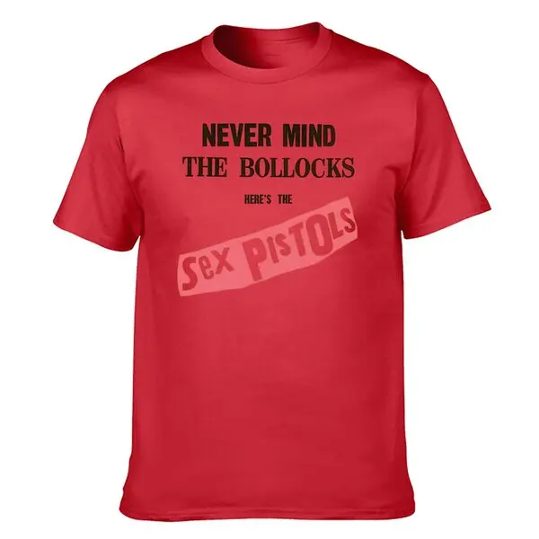 Sex Pistols T Shirt Never Mind The Bollocks Official Album Cover Punk Yellow New2024 High quality Brand Casual