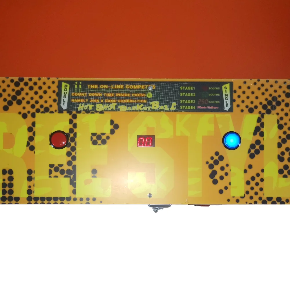 عالية الجودة التدريب المعدني ممر كرة السلة آلة الرماية اللغة الإنجليزية لعبة كرة السلة العادية تبادل لاطلاق النار #4